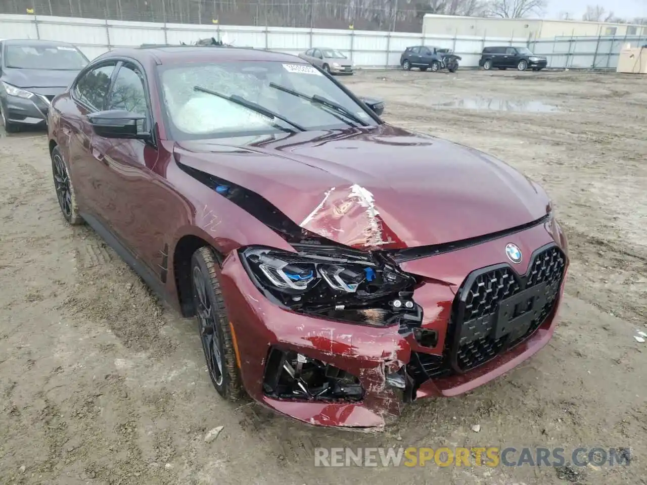 1 Photograph of a damaged car WBA13AW0XNFM10315 BMW M440XI GRA 2022