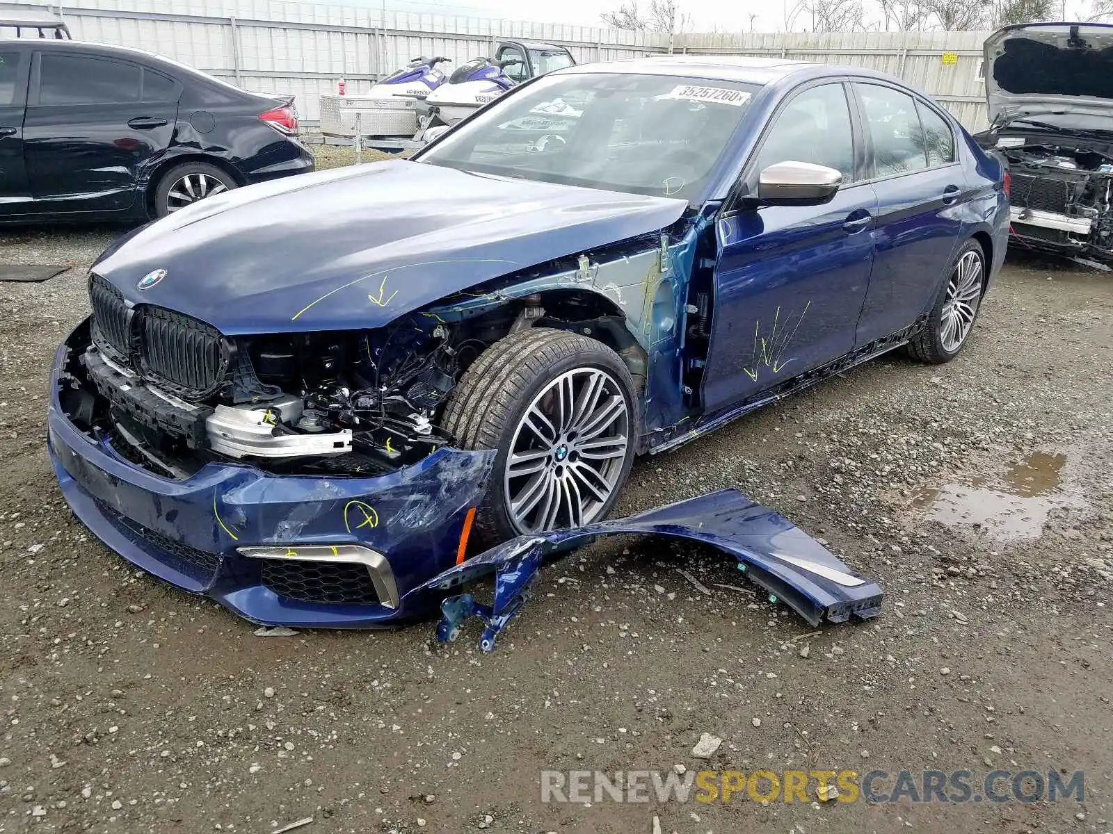 2 Photograph of a damaged car WBAJB9C50KB465182 BMW M5 2019