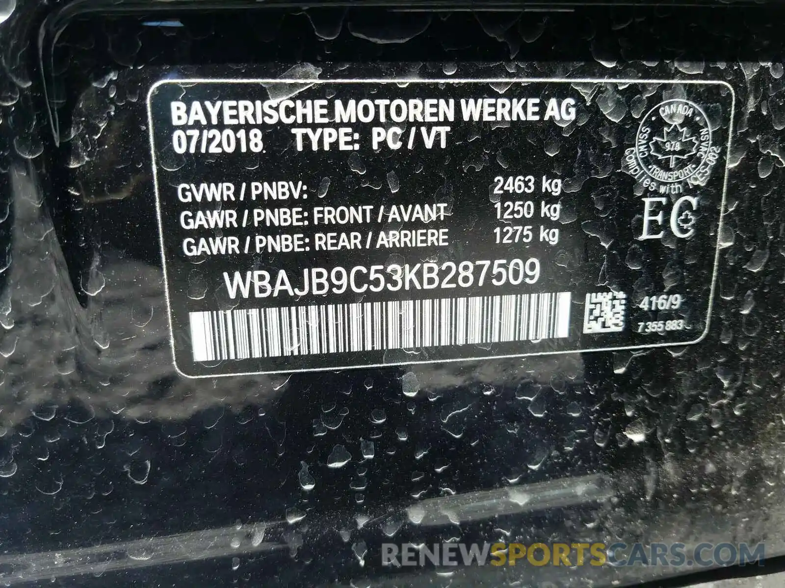 10 Фотография поврежденного автомобиля WBAJB9C53KB287509 BMW M5 2019