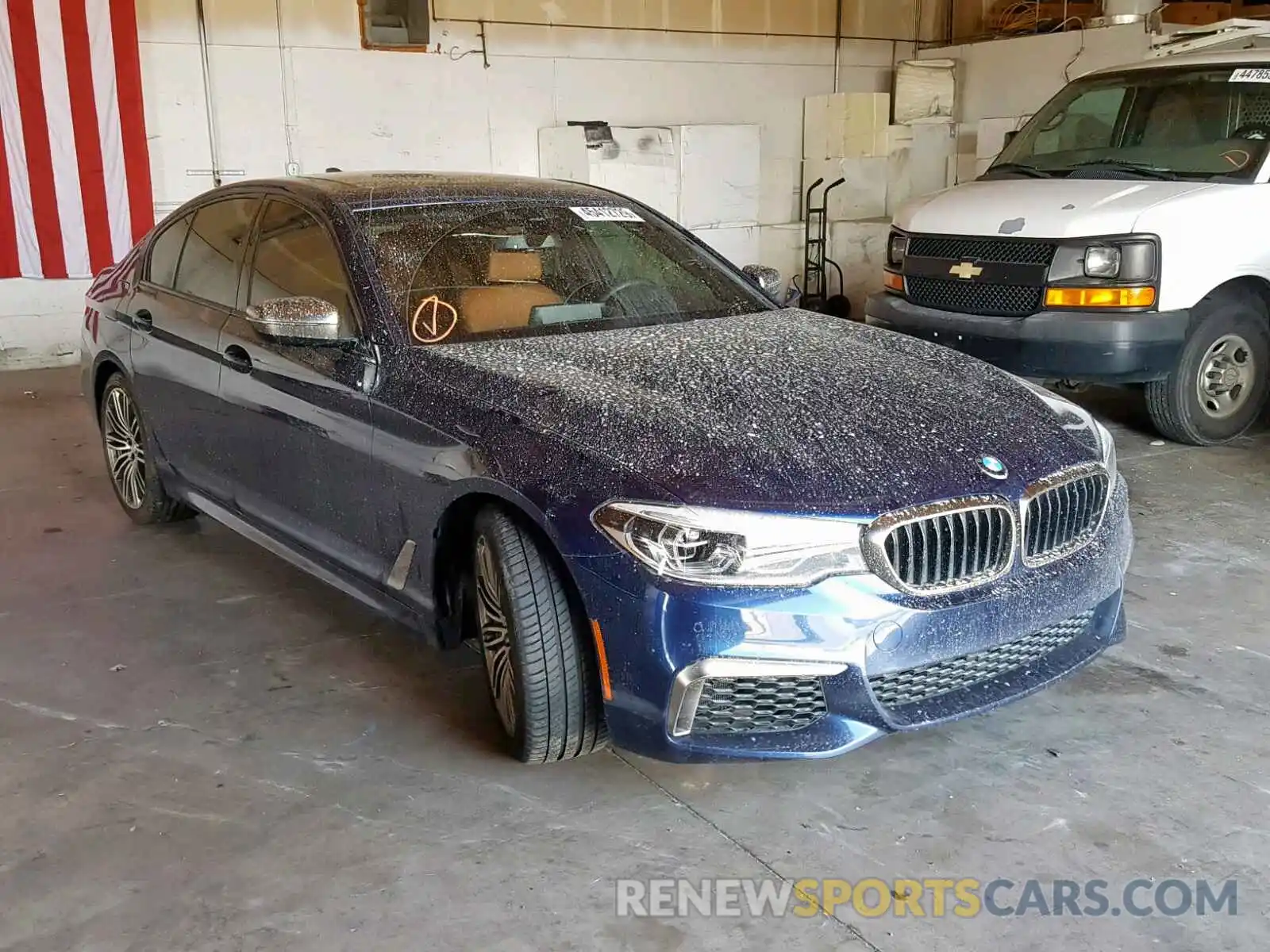 1 Photograph of a damaged car WBAJB9C56KB288816 BMW M5 2019