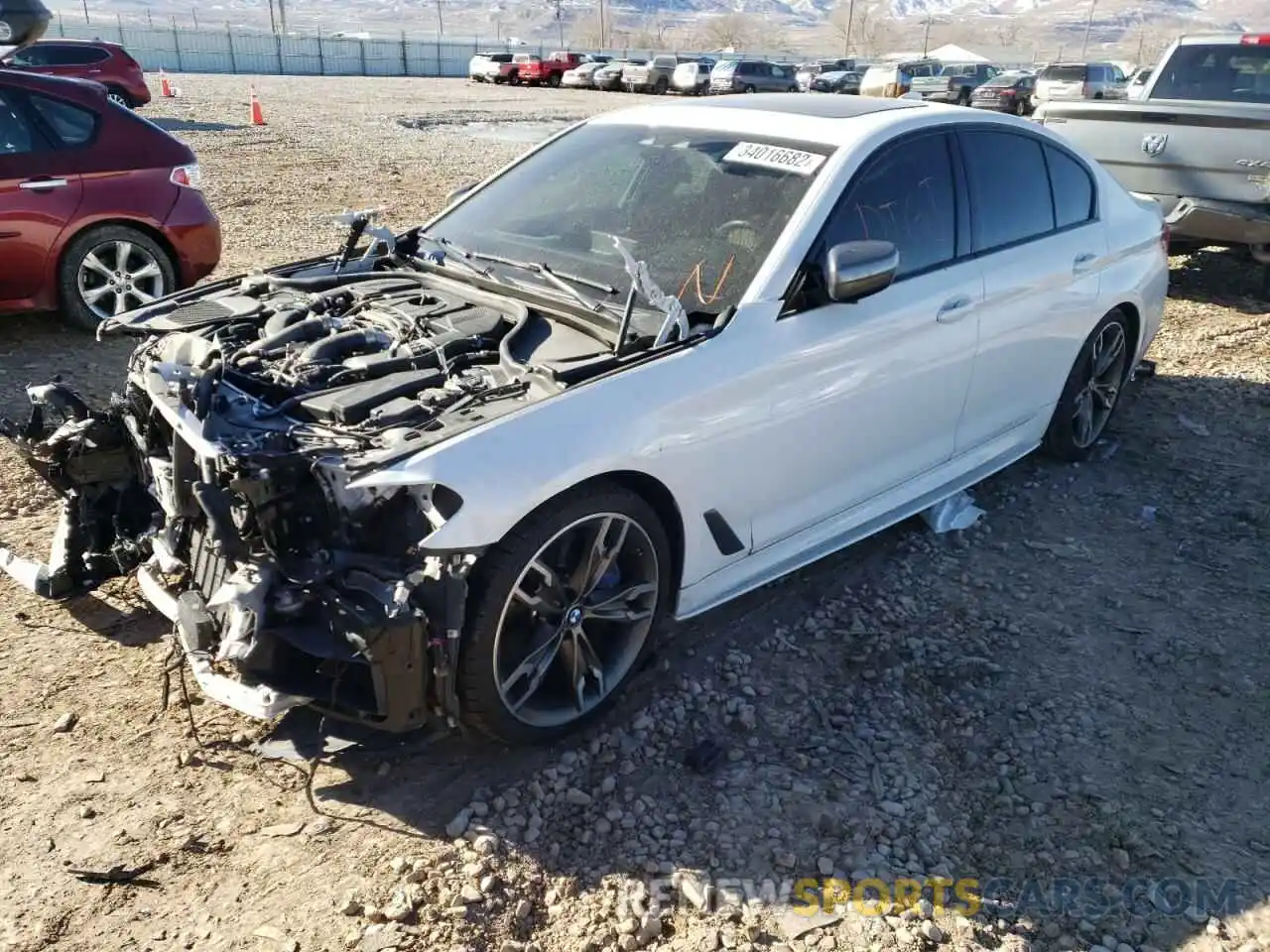 2 Photograph of a damaged car WBAJB9C5XKB465187 BMW M5 2019