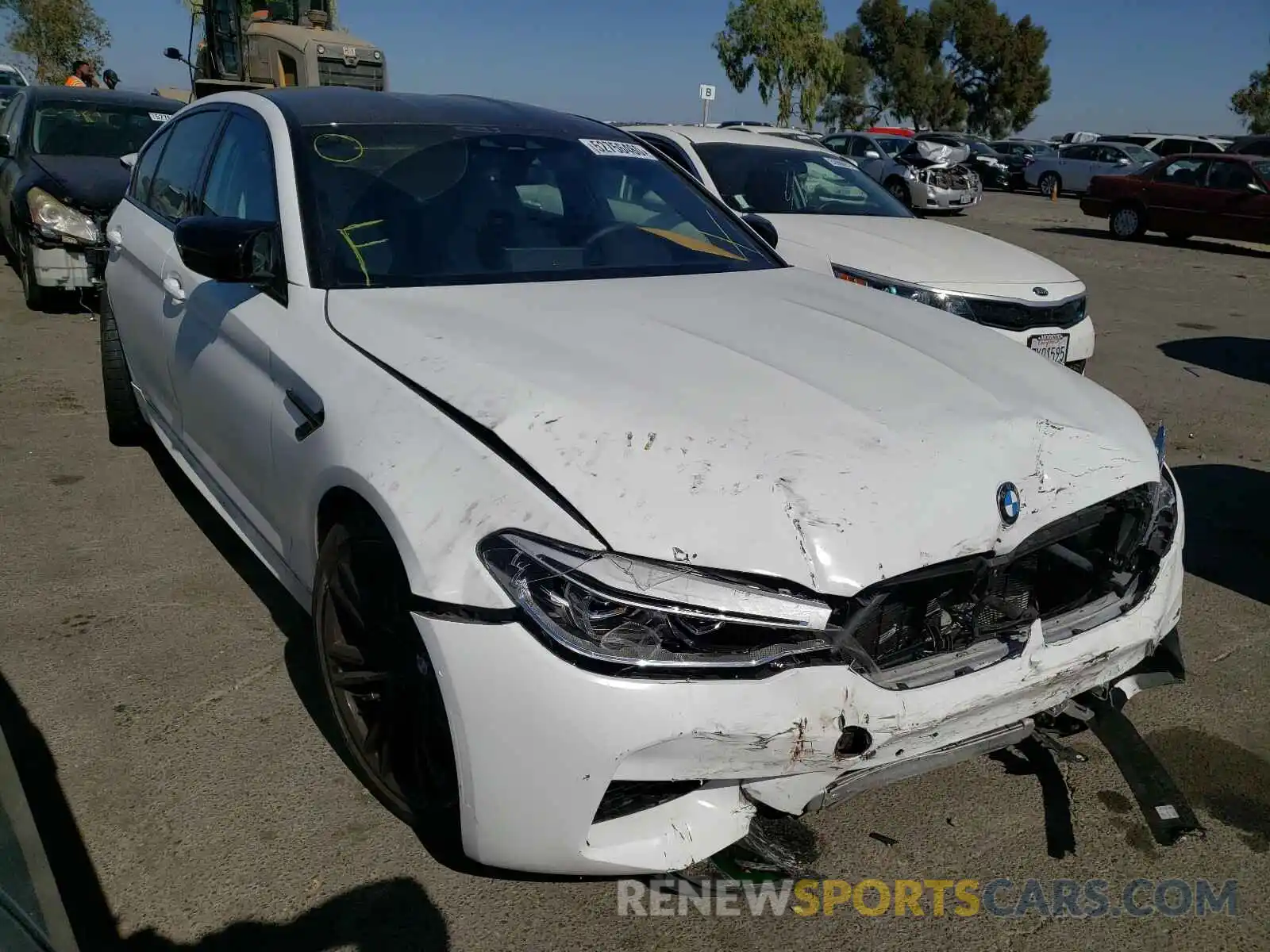 1 Photograph of a damaged car WBSJF0C50KB446935 BMW M5 2019