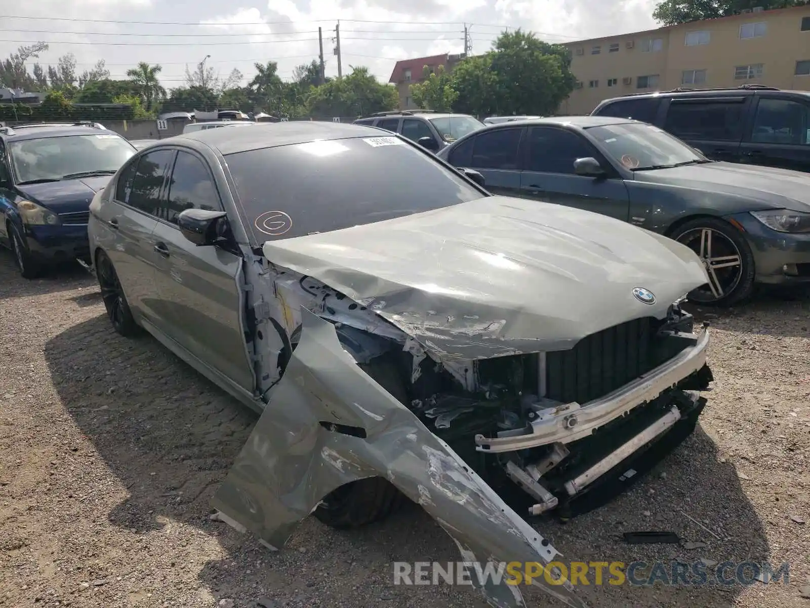 1 Photograph of a damaged car WBSJF0C50KB448426 BMW M5 2019