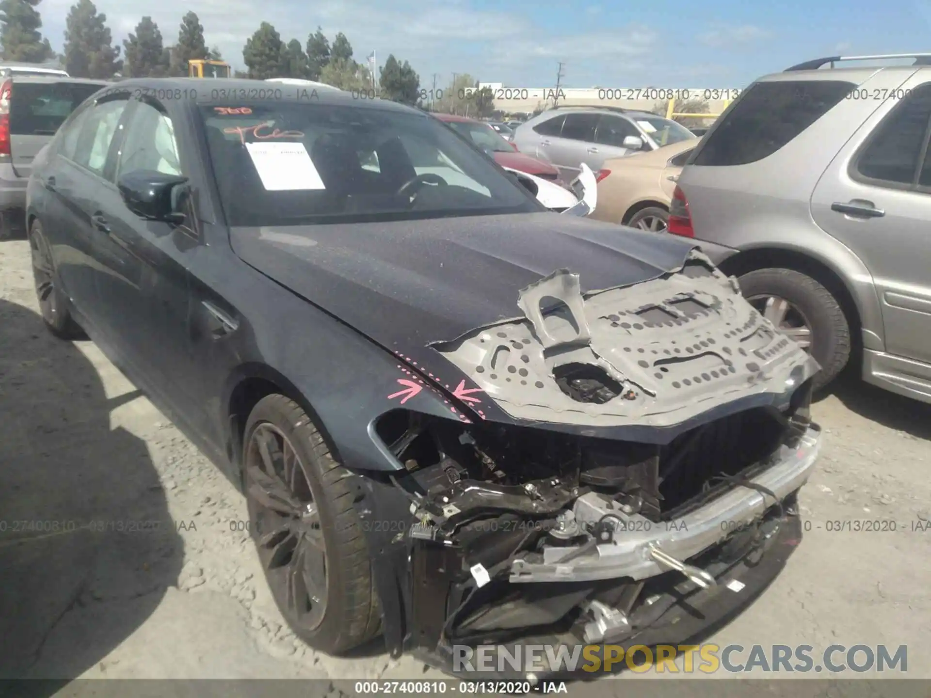 1 Photograph of a damaged car WBSJF0C51KB447821 BMW M5 2019