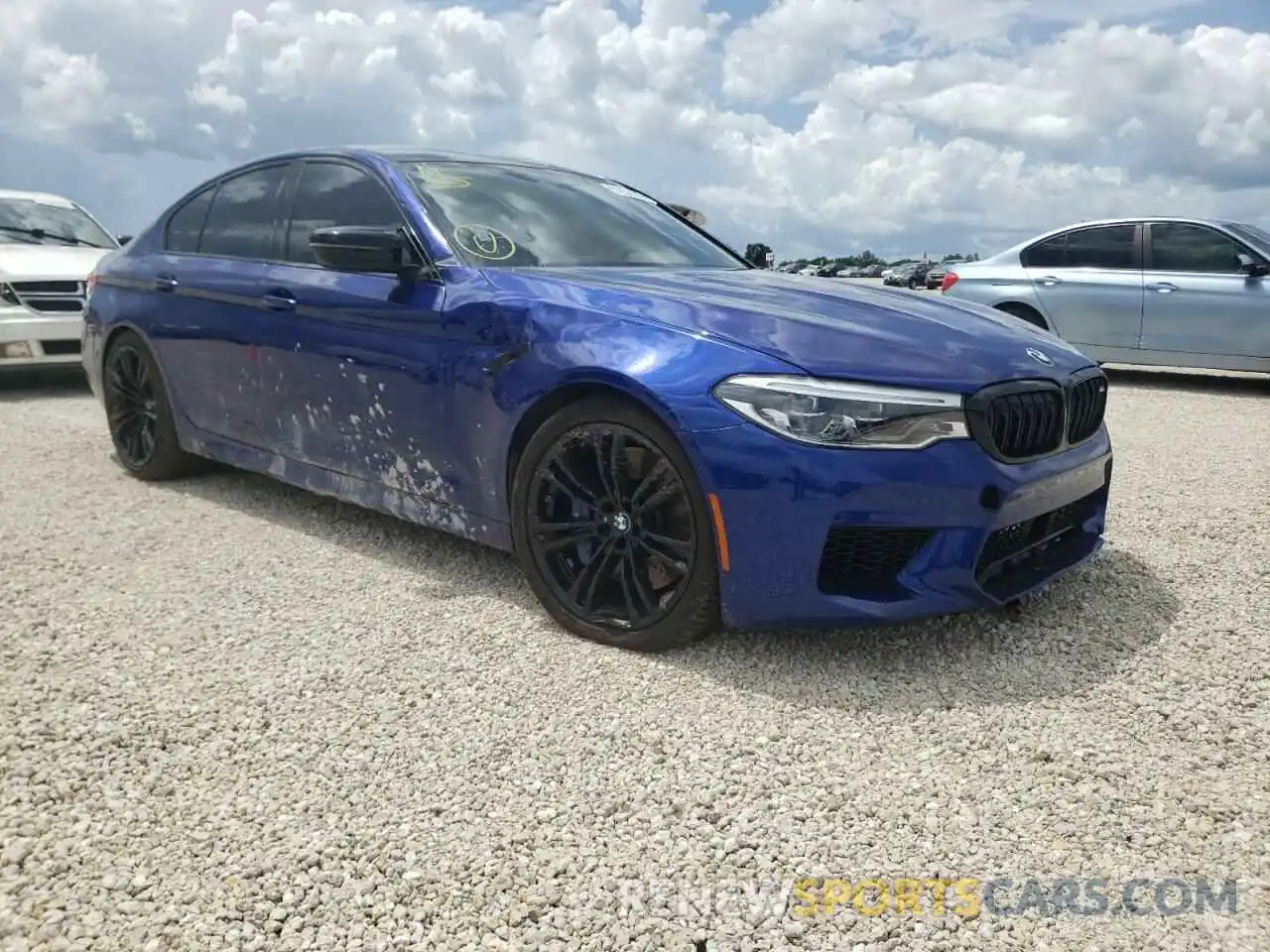 1 Photograph of a damaged car WBSJF0C51KB448614 BMW M5 2019