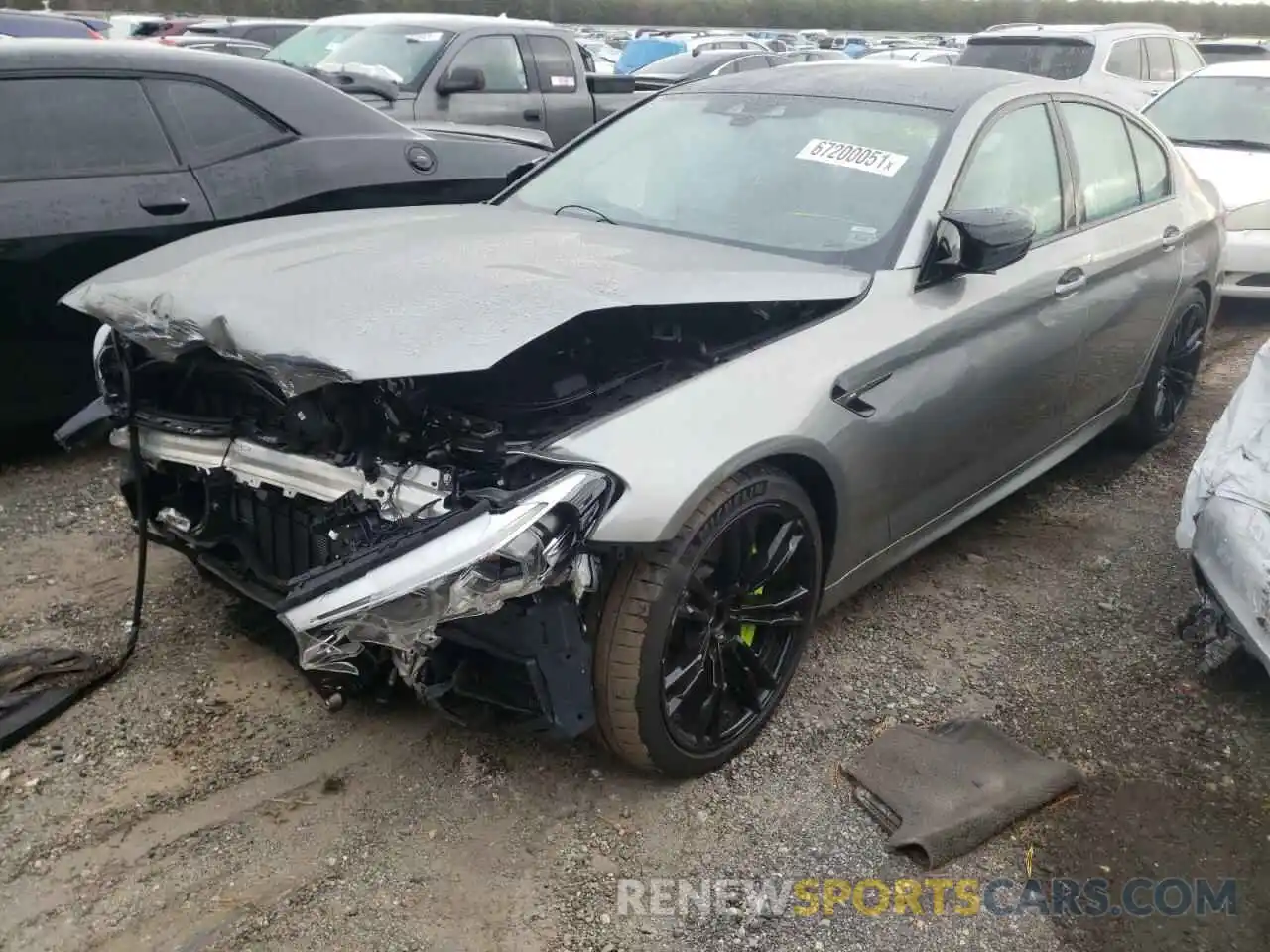 2 Photograph of a damaged car WBSJF0C52KB284211 BMW M5 2019