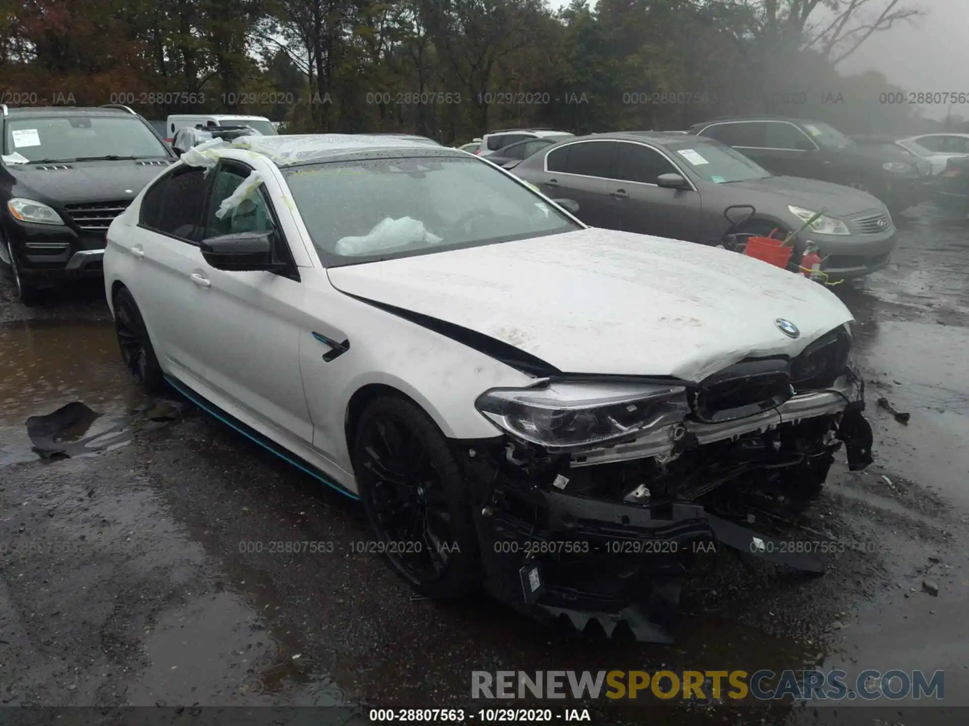 1 Photograph of a damaged car WBSJF0C52KB284323 BMW M5 2019