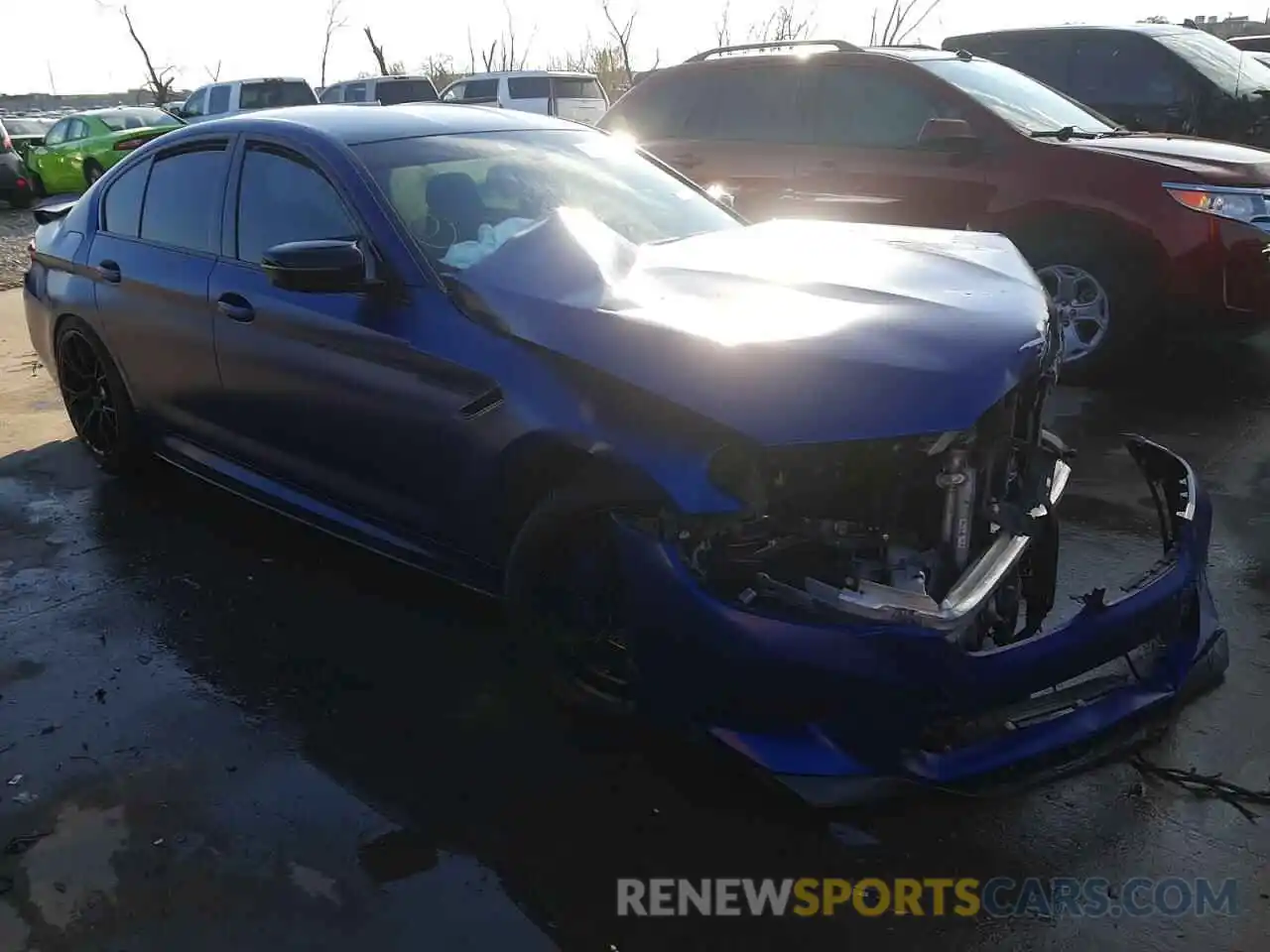 1 Photograph of a damaged car WBSJF0C52KB447469 BMW M5 2019