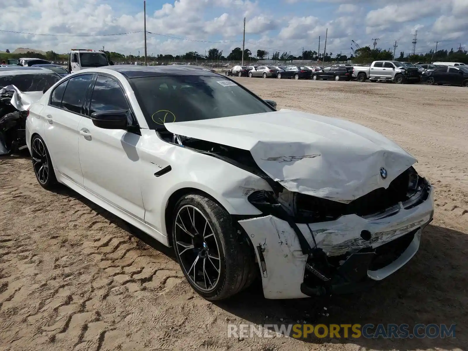 1 Photograph of a damaged car WBSJF0C54KB284601 BMW M5 2019