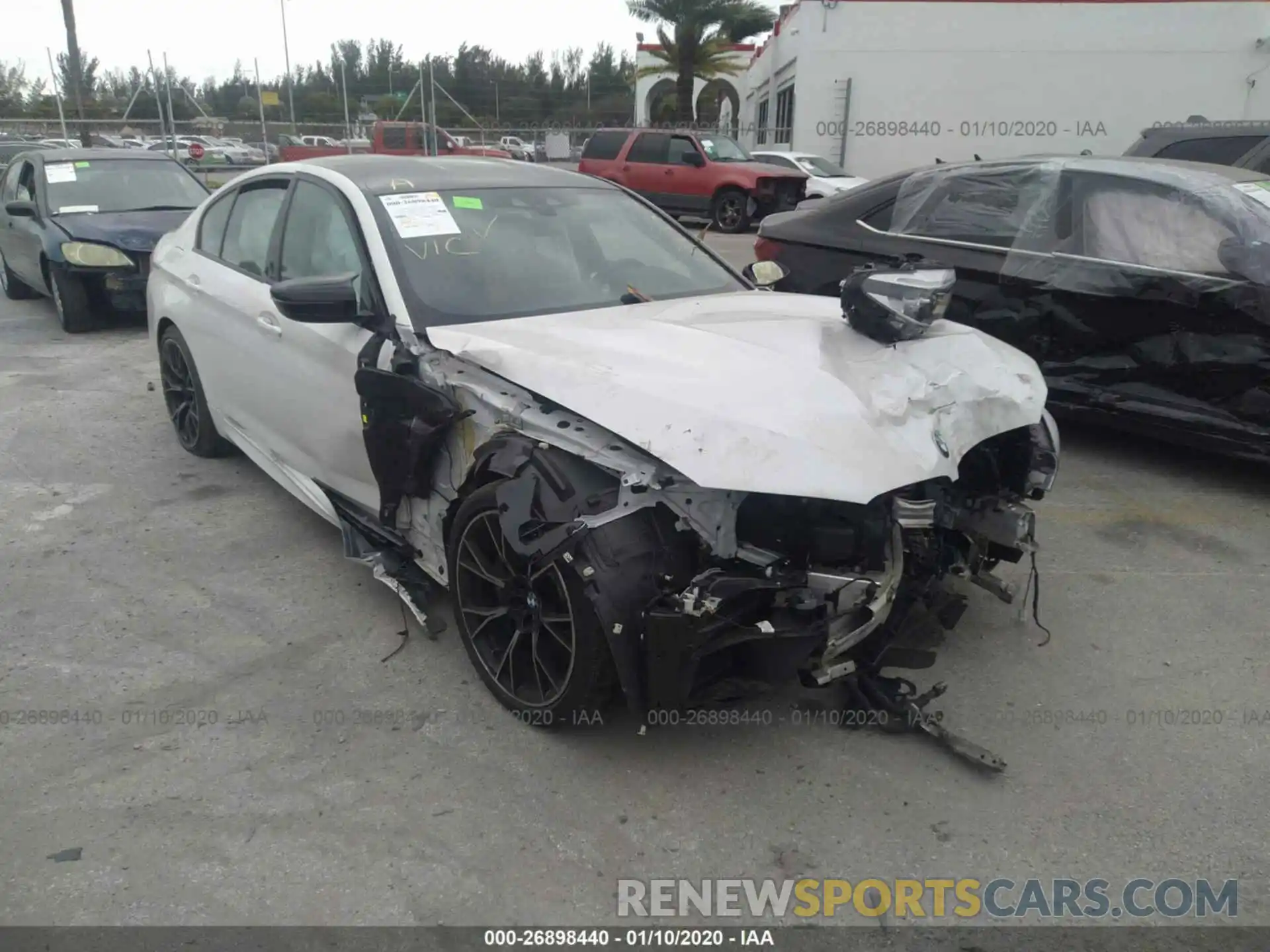 1 Photograph of a damaged car WBSJF0C54KB447005 BMW M5 2019