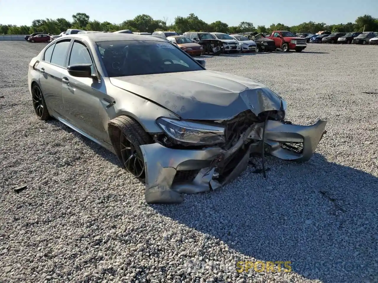 1 Photograph of a damaged car WBSJF0C55KB284624 BMW M5 2019