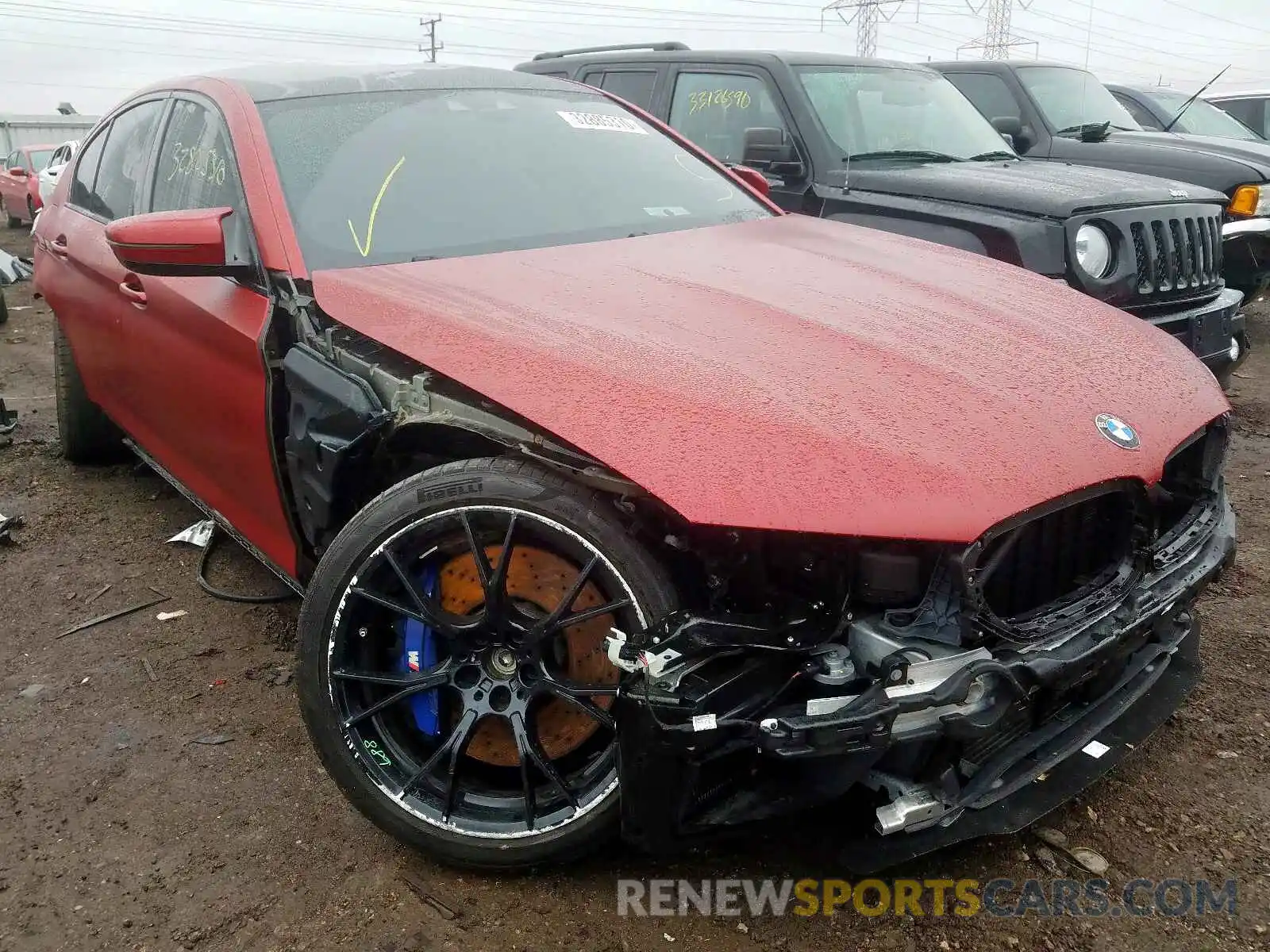 1 Photograph of a damaged car WBSJF0C55KB284719 BMW M5 2019