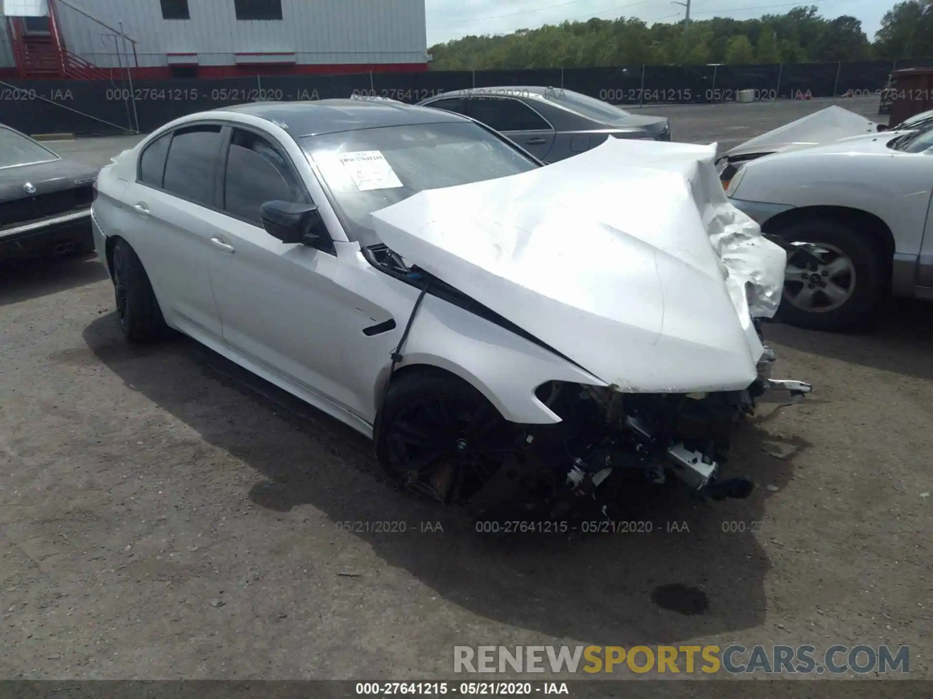 1 Photograph of a damaged car WBSJF0C55KB447496 BMW M5 2019