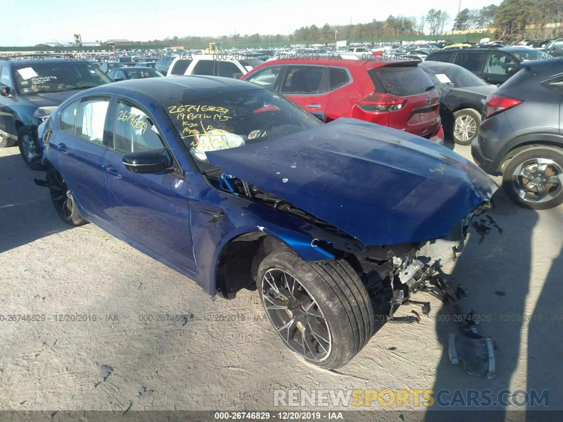 1 Photograph of a damaged car WBSJF0C56KB447328 BMW M5 2019