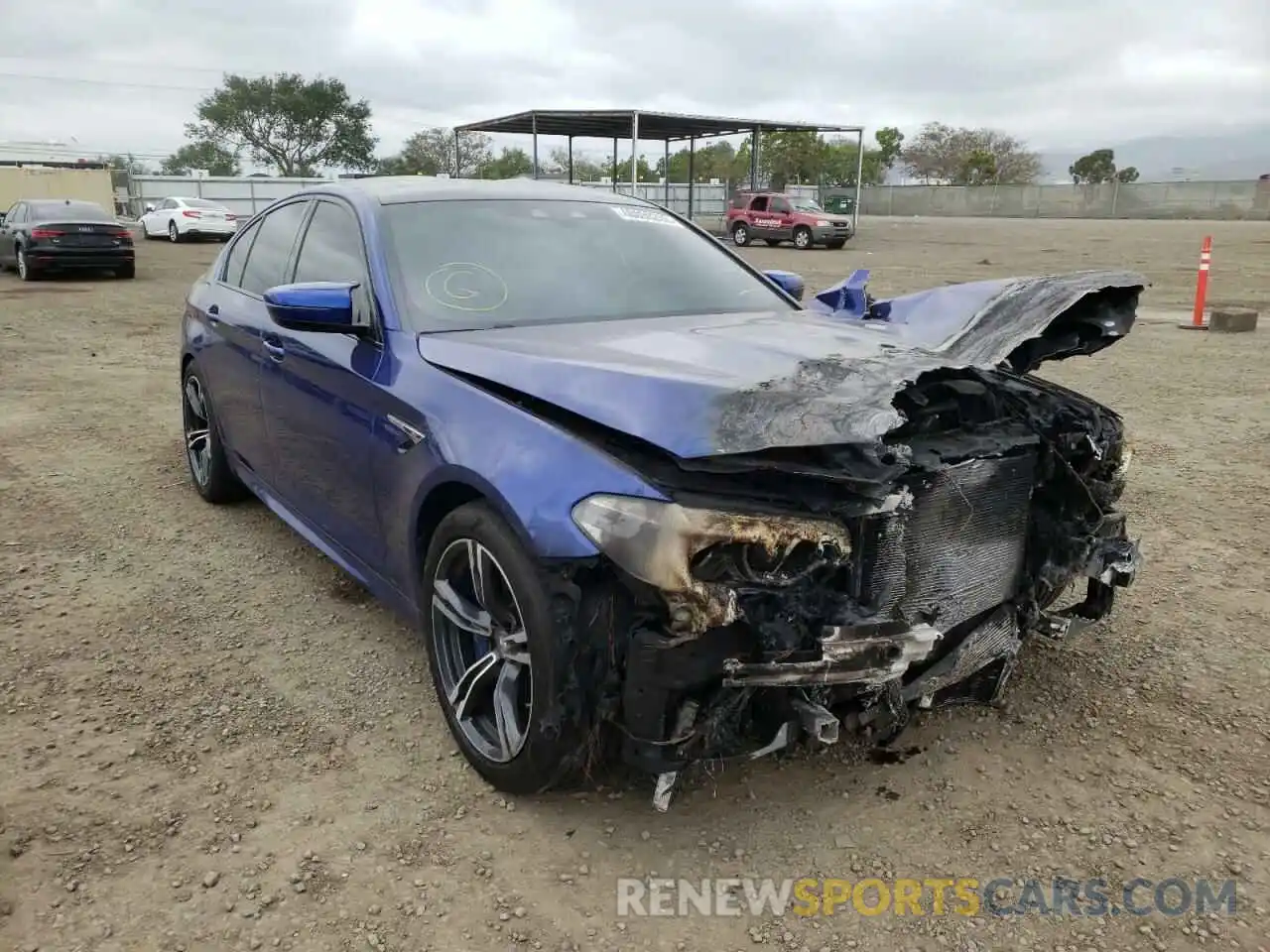 1 Photograph of a damaged car WBSJF0C57KB447922 BMW M5 2019