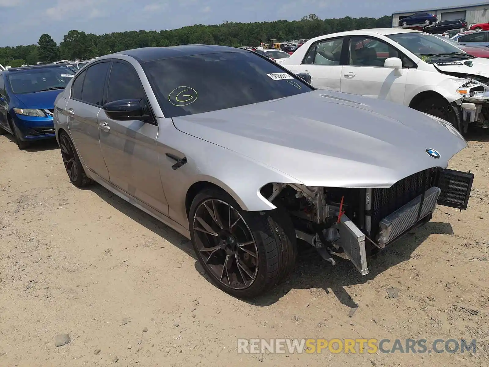 1 Photograph of a damaged car WBSJF0C58KB446875 BMW M5 2019