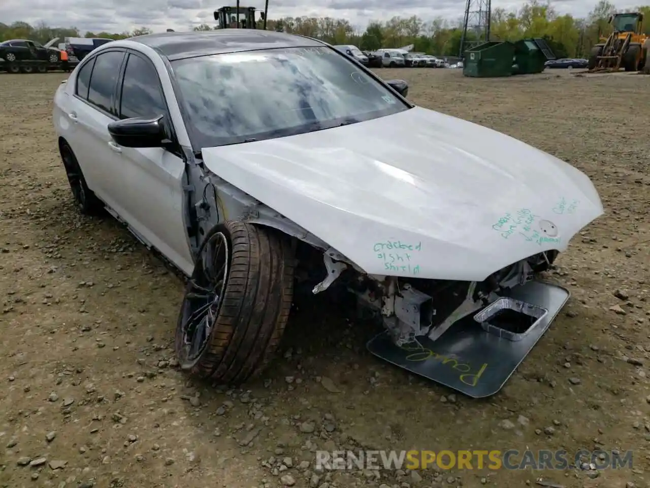 1 Photograph of a damaged car WBSJF0C58KB448481 BMW M5 2019