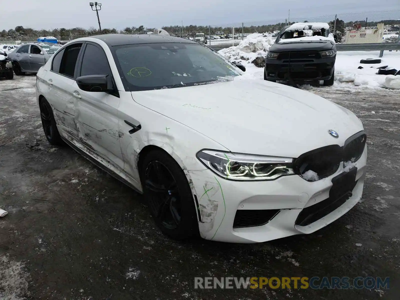 1 Photograph of a damaged car WBSJF0C59KB284206 BMW M5 2019