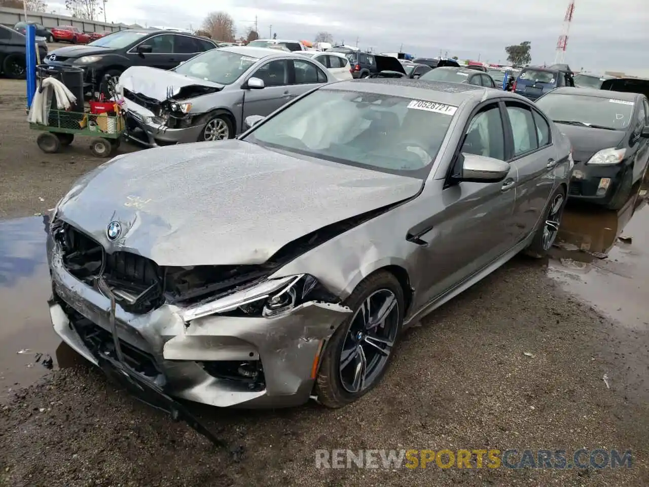 2 Photograph of a damaged car WBSJF0C59KB284917 BMW M5 2019