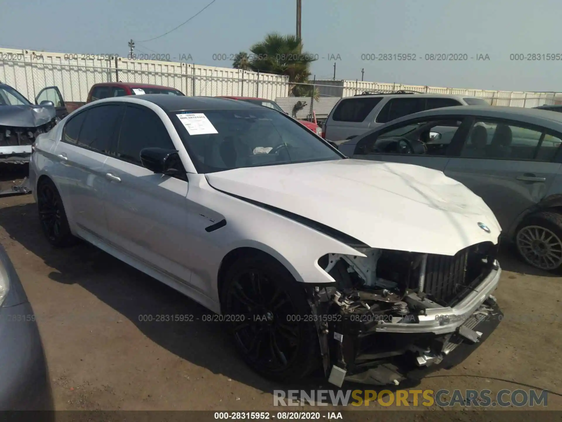 1 Photograph of a damaged car WBSJF0C59KB447811 BMW M5 2019