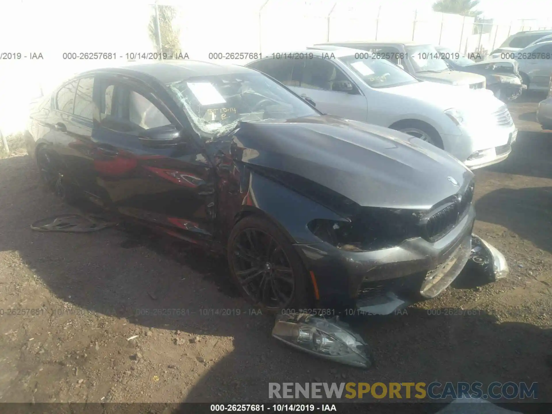 1 Photograph of a damaged car WBSJF0C5XKB447056 BMW M5 2019