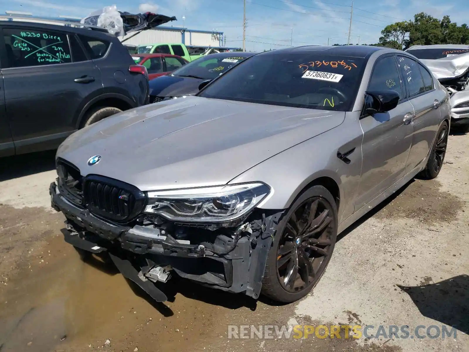 2 Photograph of a damaged car WBSJF0C5XKB448272 BMW M5 2019