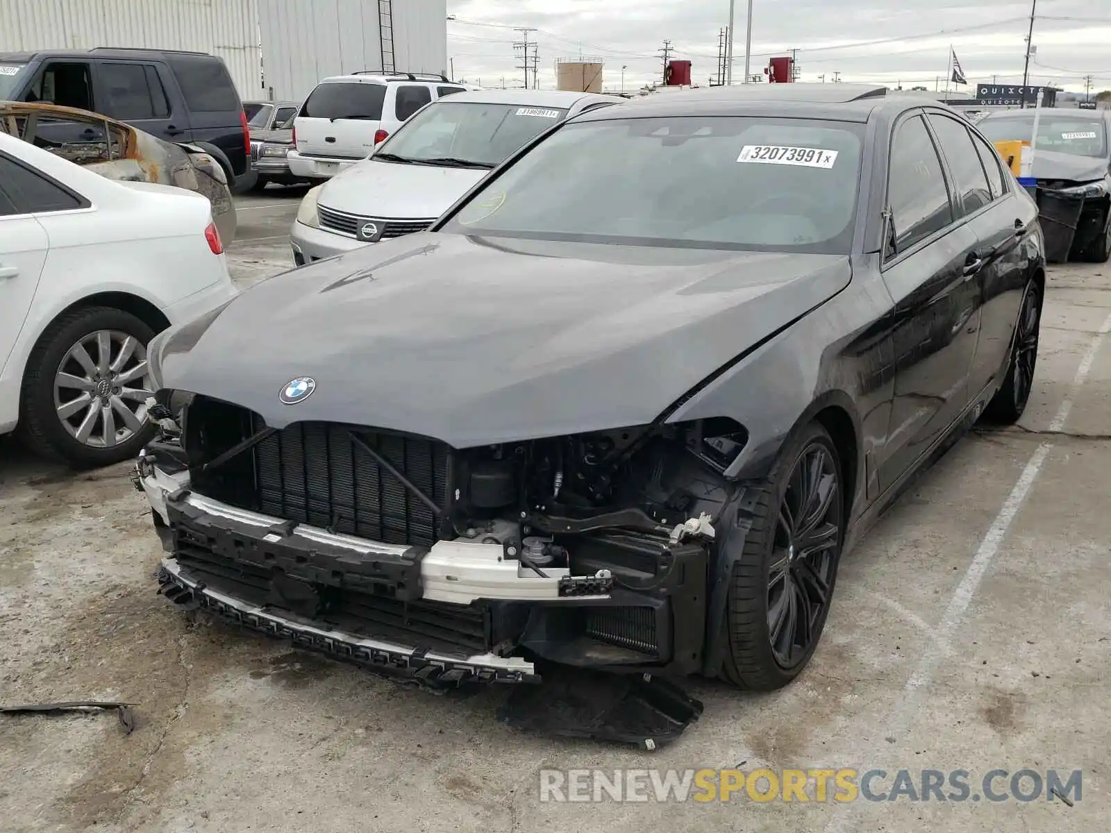 2 Photograph of a damaged car WBAJS7C00LCE13381 BMW M5 2020