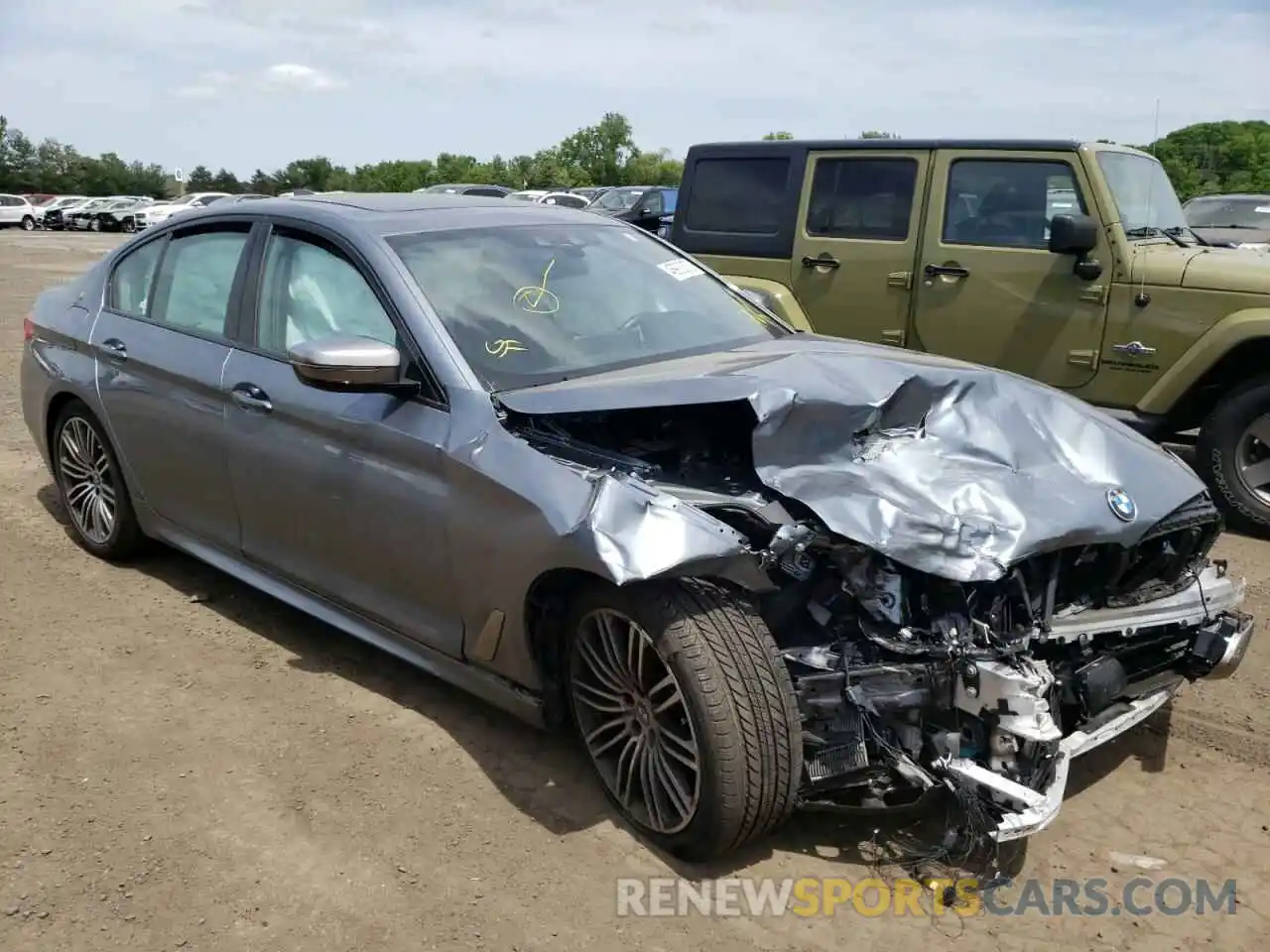 1 Photograph of a damaged car WBAJS7C01LCE11817 BMW M5 2020