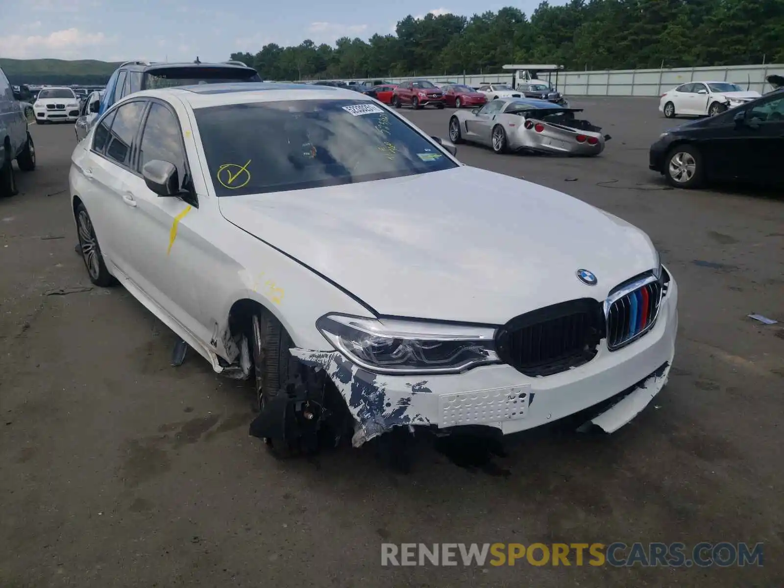 1 Photograph of a damaged car WBAJS7C03LCE58332 BMW M5 2020