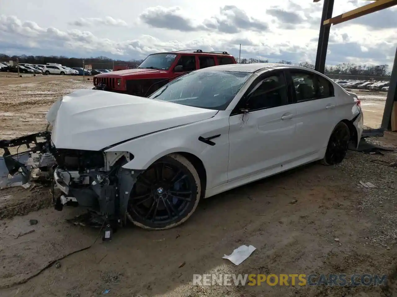 1 Photograph of a damaged car WBSJF0C00LCE65374 BMW M5 2020