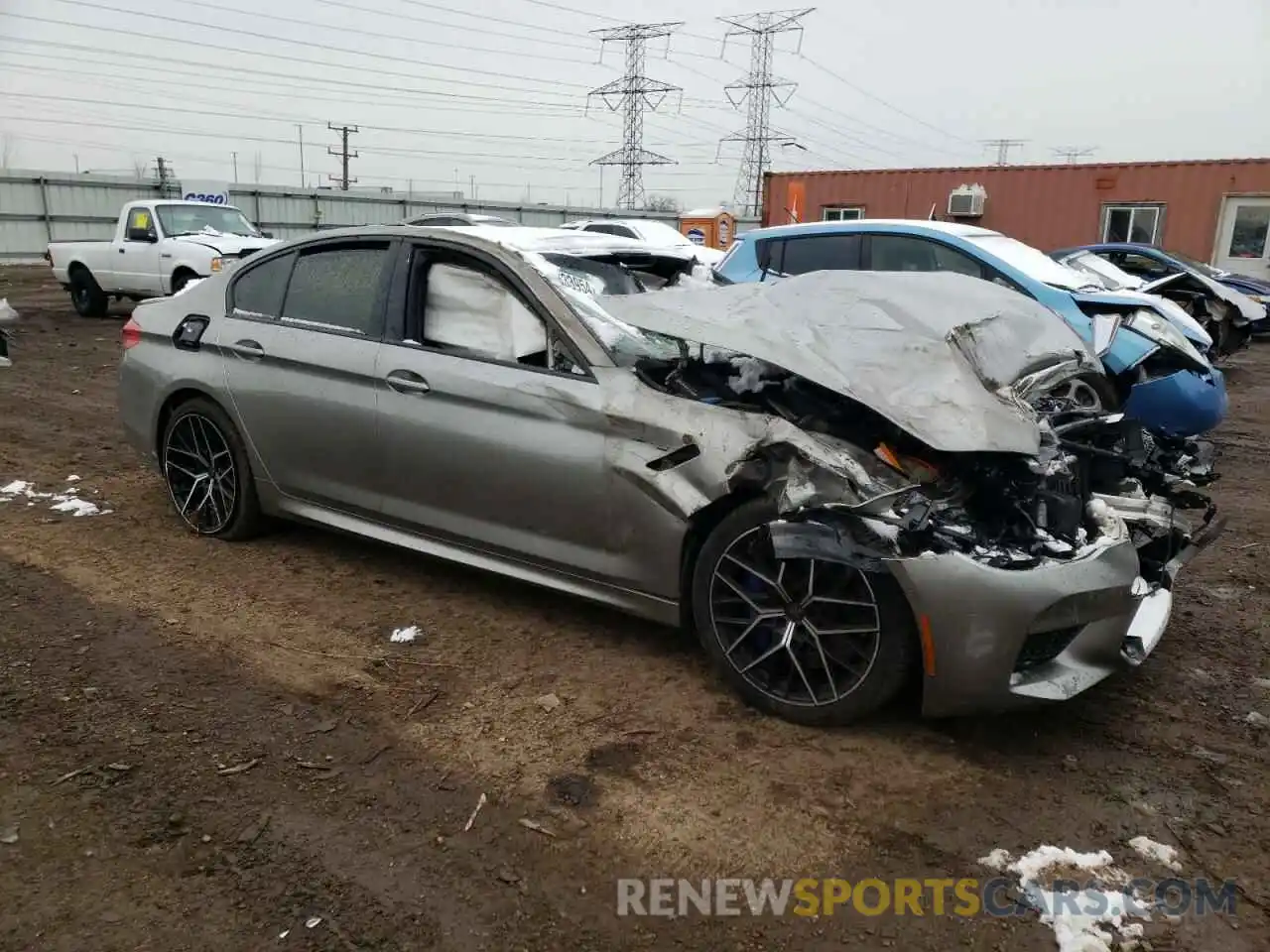 4 Фотография поврежденного автомобиля WBSJF0C02LCE09386 BMW M5 2020