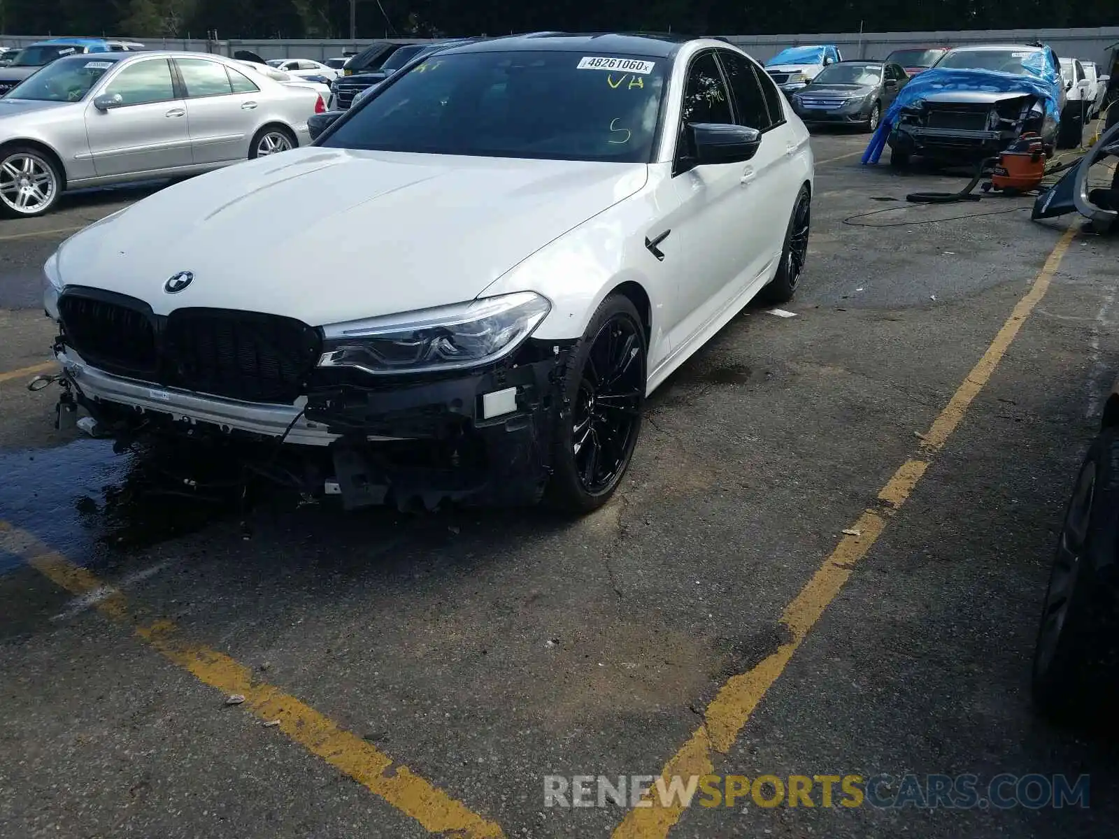 2 Photograph of a damaged car WBSJF0C04LB448872 BMW M5 2020