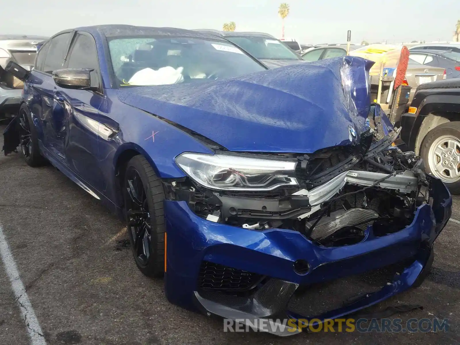 1 Photograph of a damaged car WBSJF0C05LCD30438 BMW M5 2020