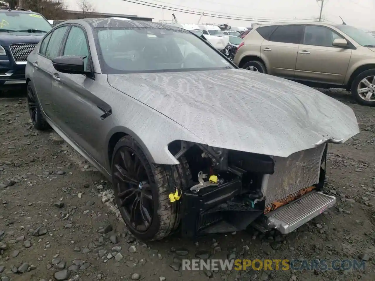 1 Photograph of a damaged car WBSJF0C07LCE15913 BMW M5 2020