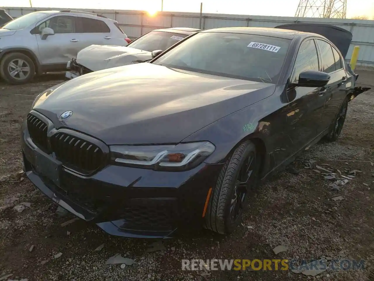 2 Photograph of a damaged car WBA13BK06MCF43264 BMW M5 2021