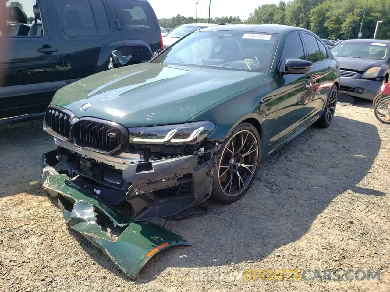 2 Photograph of a damaged car WBS83CH00MCG27958 BMW M5 2021