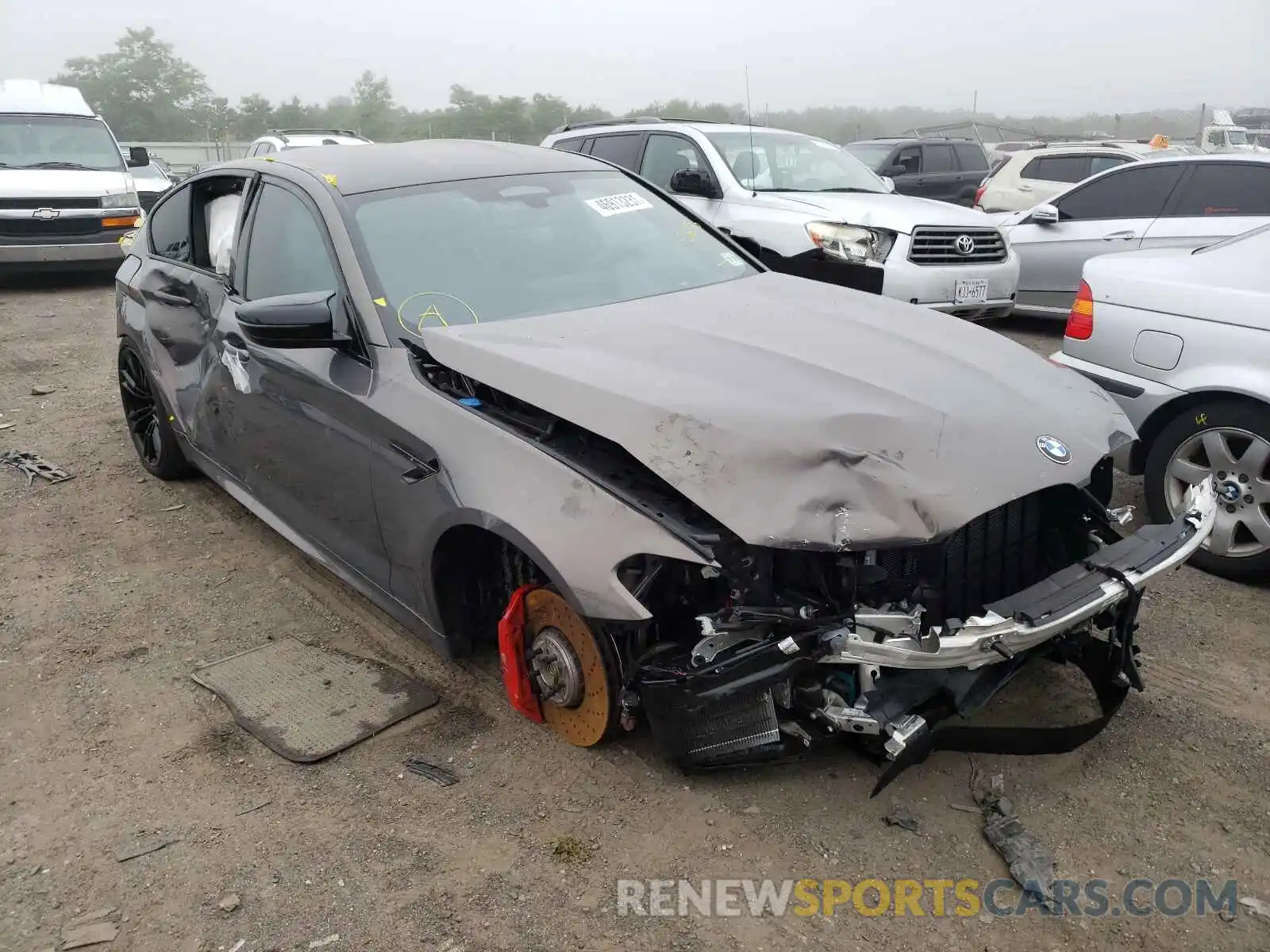 1 Photograph of a damaged car WBS83CH03MCF36196 BMW M5 2021