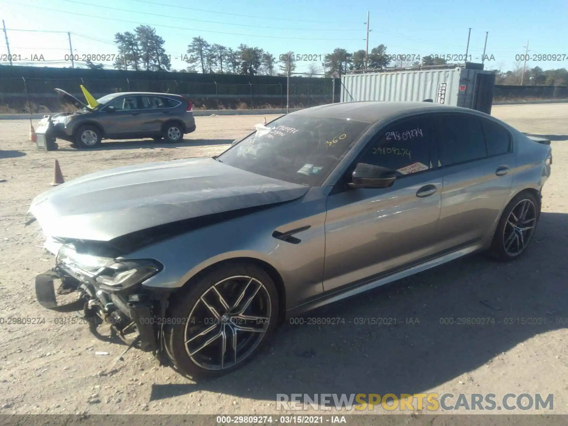 2 Photograph of a damaged car WBS83CH03MCF64824 BMW M5 2021