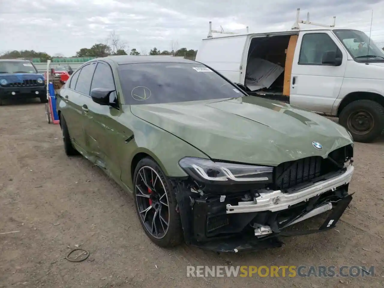 1 Photograph of a damaged car WBS83CH06MCH25361 BMW M5 2021