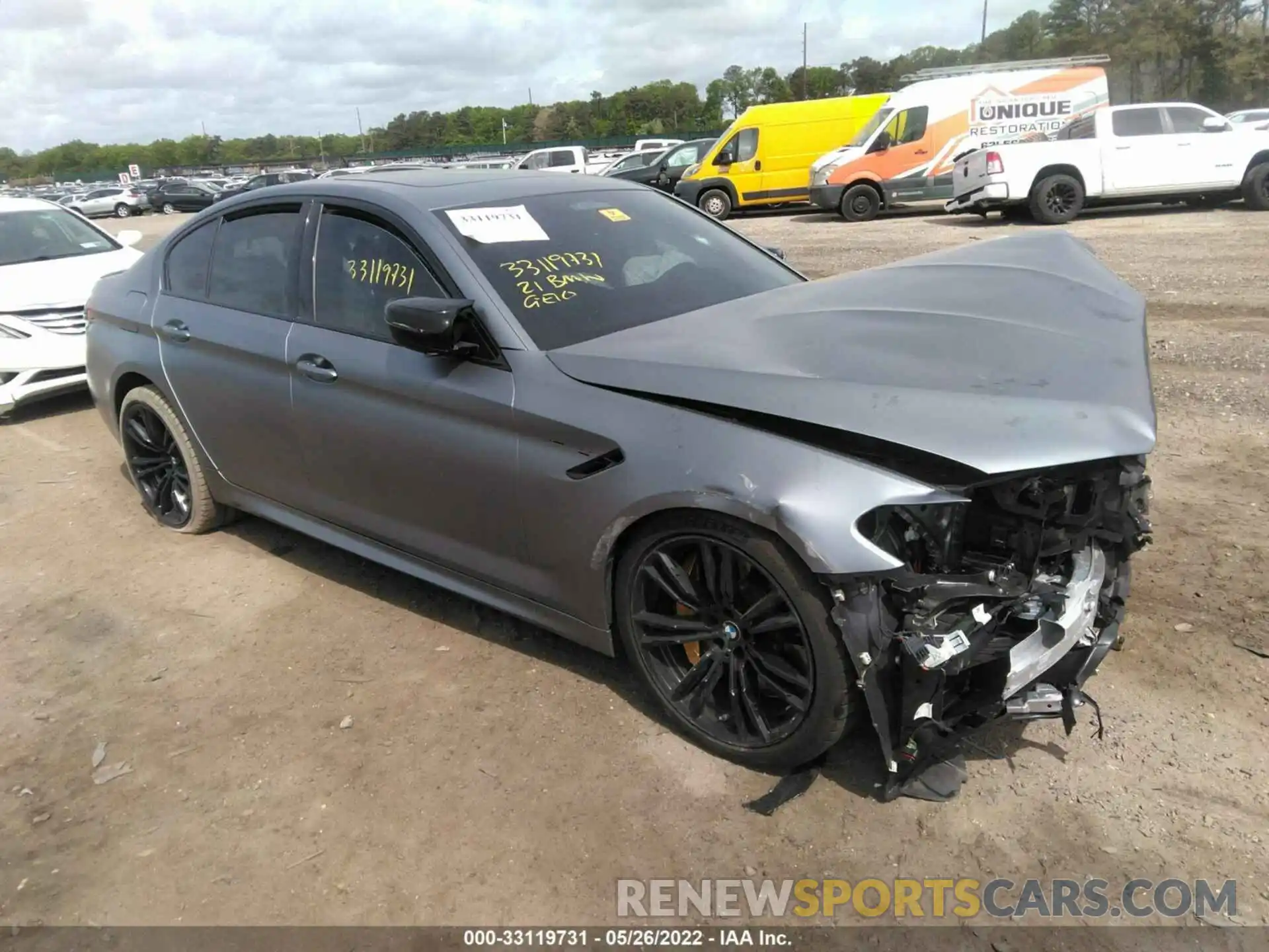 1 Photograph of a damaged car WBS83CH09MCH44048 BMW M5 2021