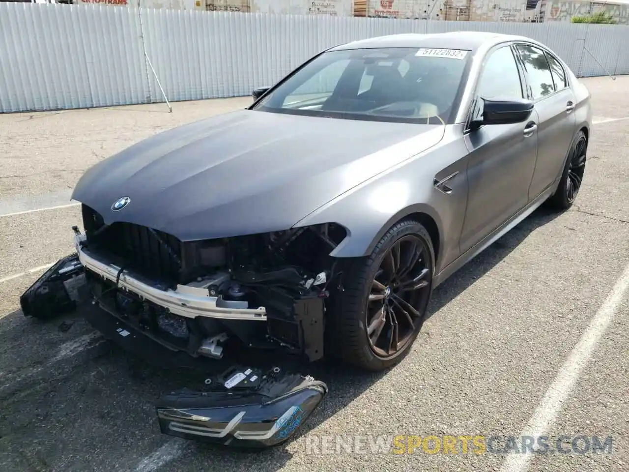 2 Photograph of a damaged car WBS83CH0XMCH05033 BMW M5 2021