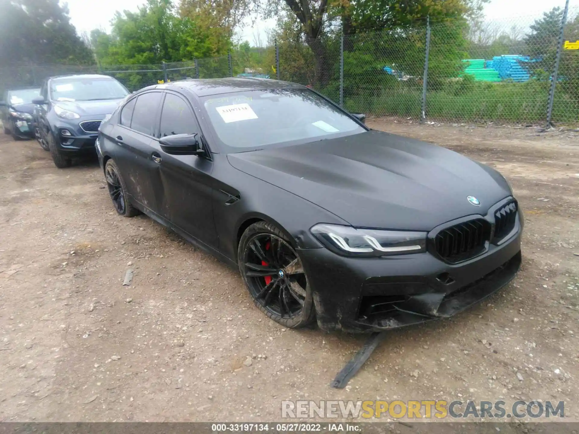 1 Photograph of a damaged car WBS83CH03NCJ21507 BMW M5 2022