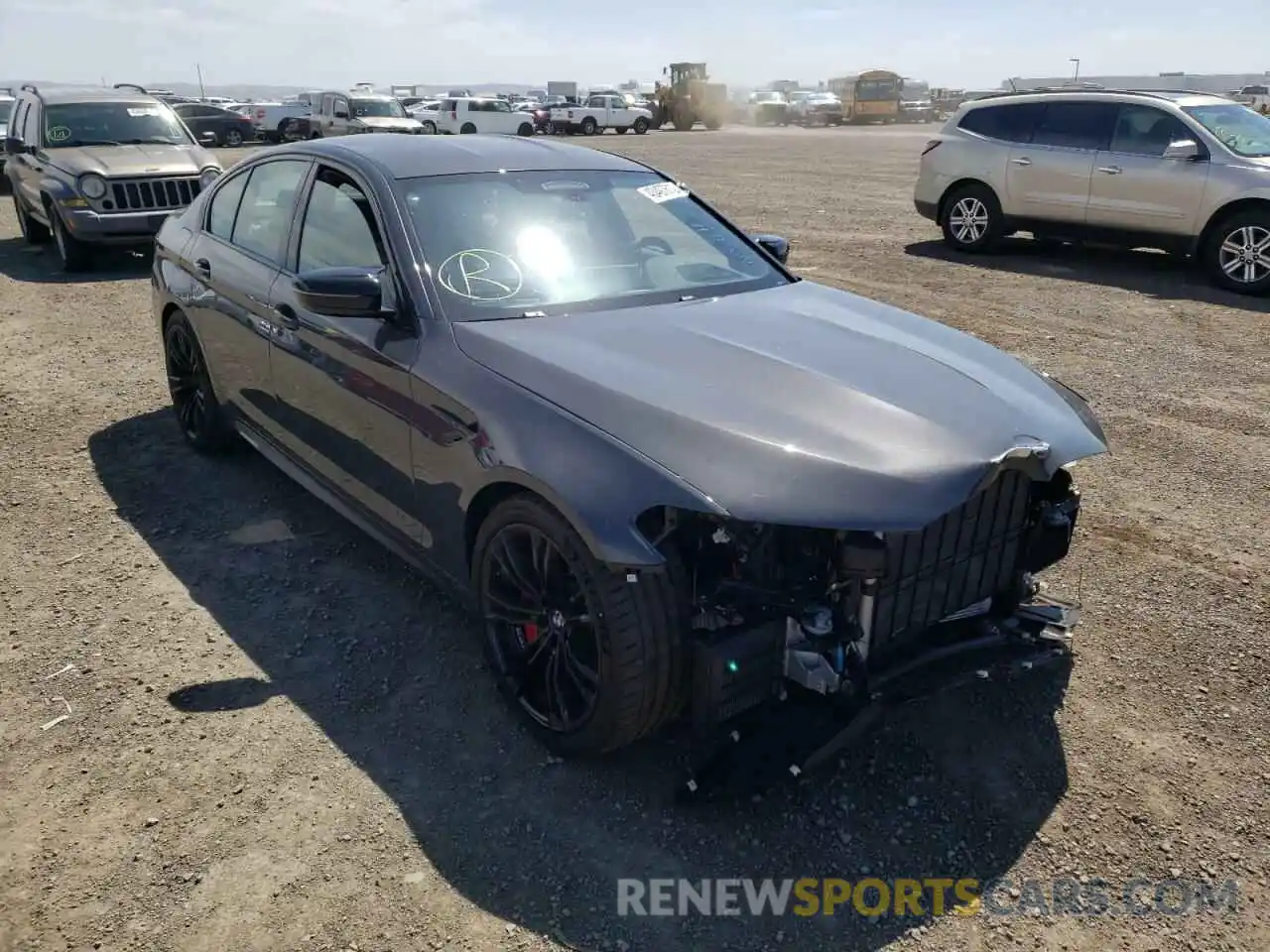 1 Photograph of a damaged car WBS83CH05NCJ87220 BMW M5 2022