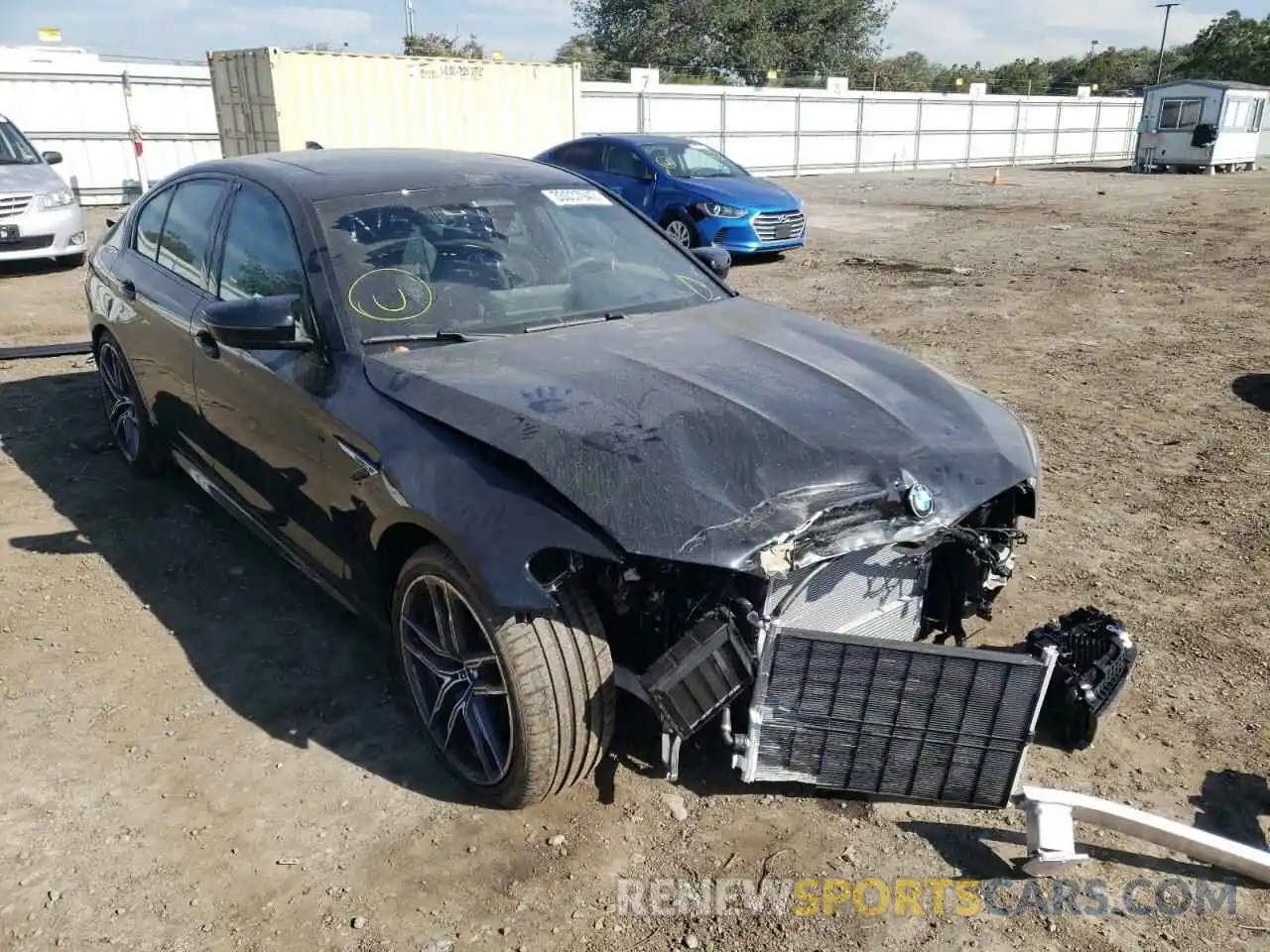 1 Photograph of a damaged car WBS83CH09NCH80582 BMW M5 2022