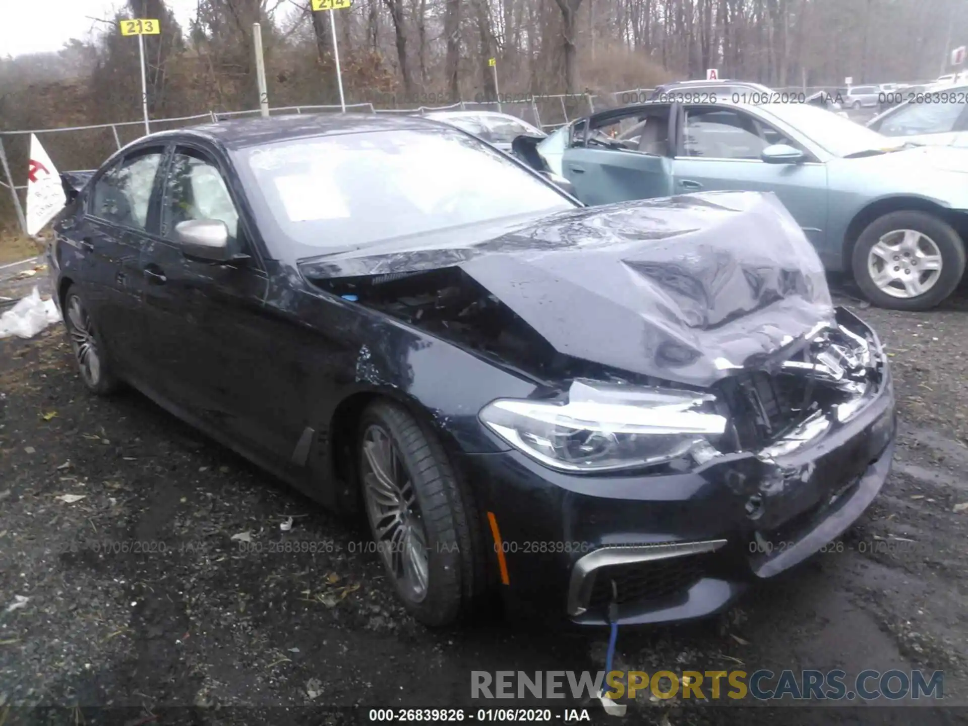1 Photograph of a damaged car WBAJS7C03LBN96634 BMW M550XI 2020
