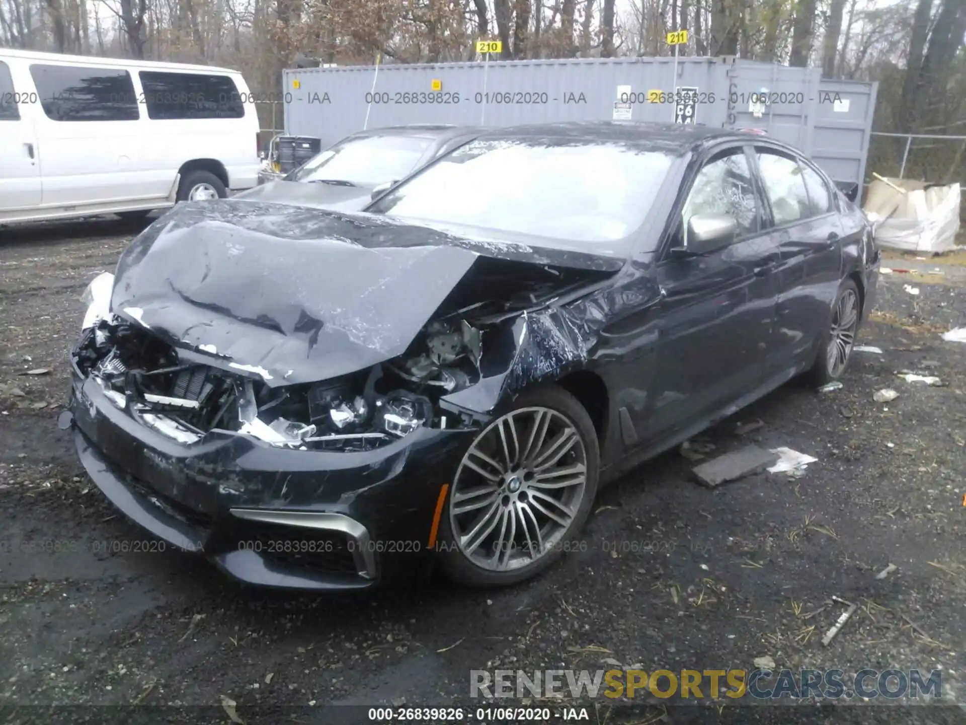 2 Photograph of a damaged car WBAJS7C03LBN96634 BMW M550XI 2020