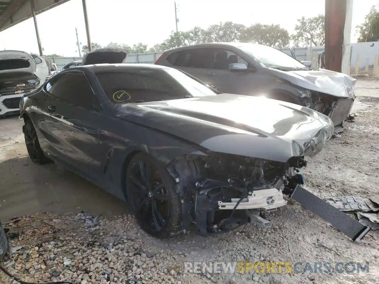 1 Photograph of a damaged car WBABC4C54KBU95614 BMW M8 2019