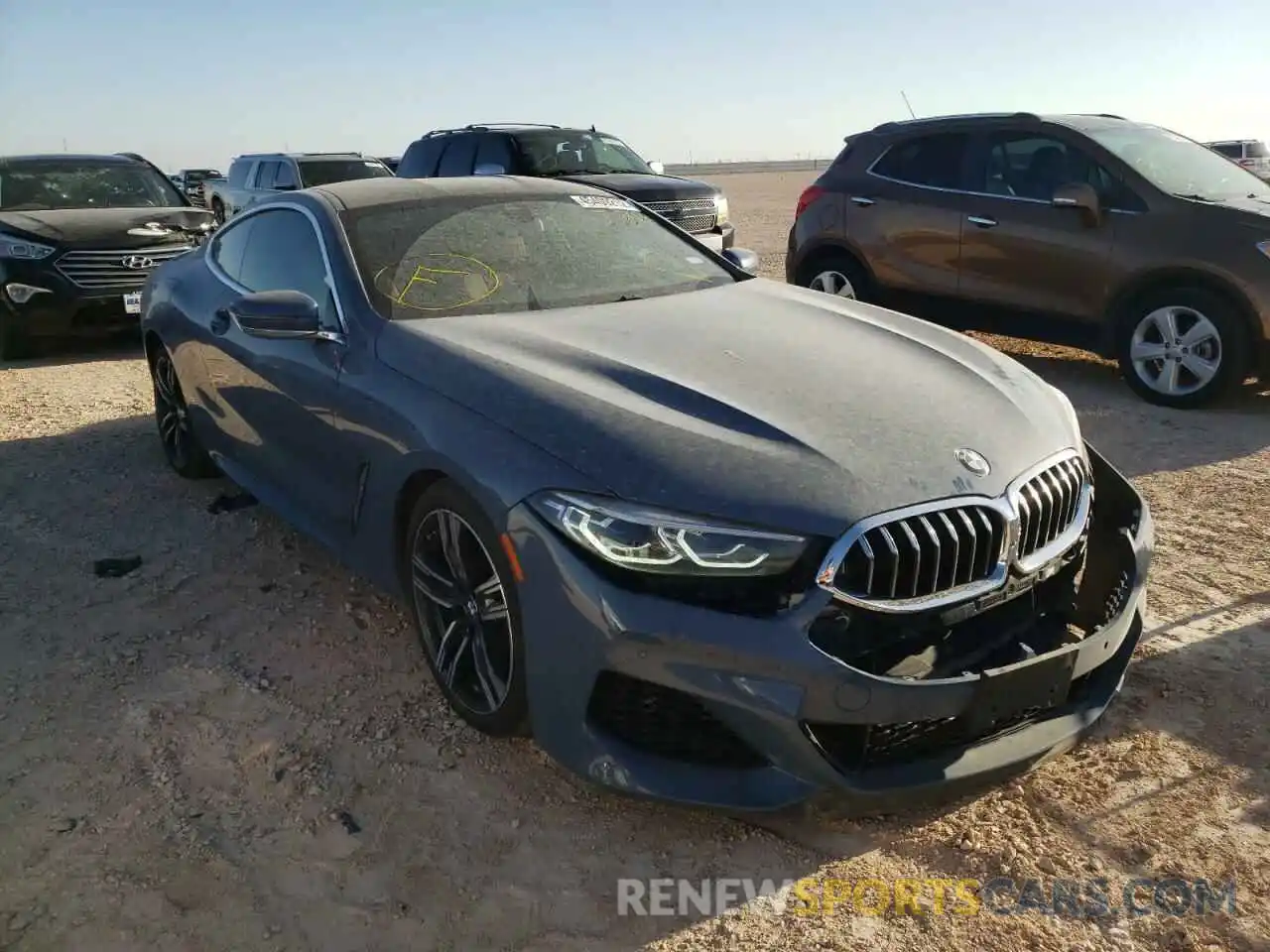 1 Photograph of a damaged car WBABC4C57KBJ35642 BMW M8 2019