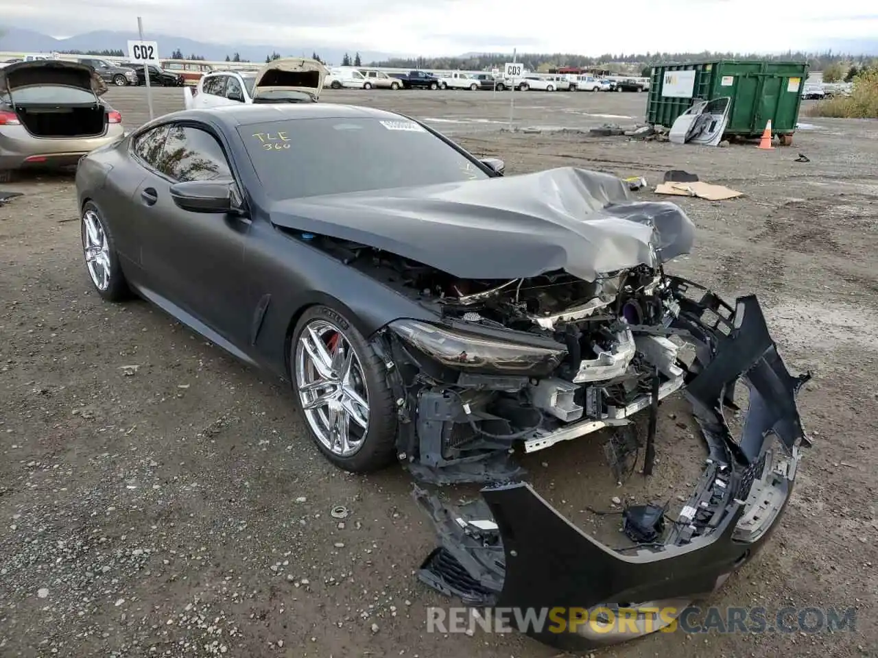 1 Photograph of a damaged car WBABC4C57KBU96126 BMW M8 2019