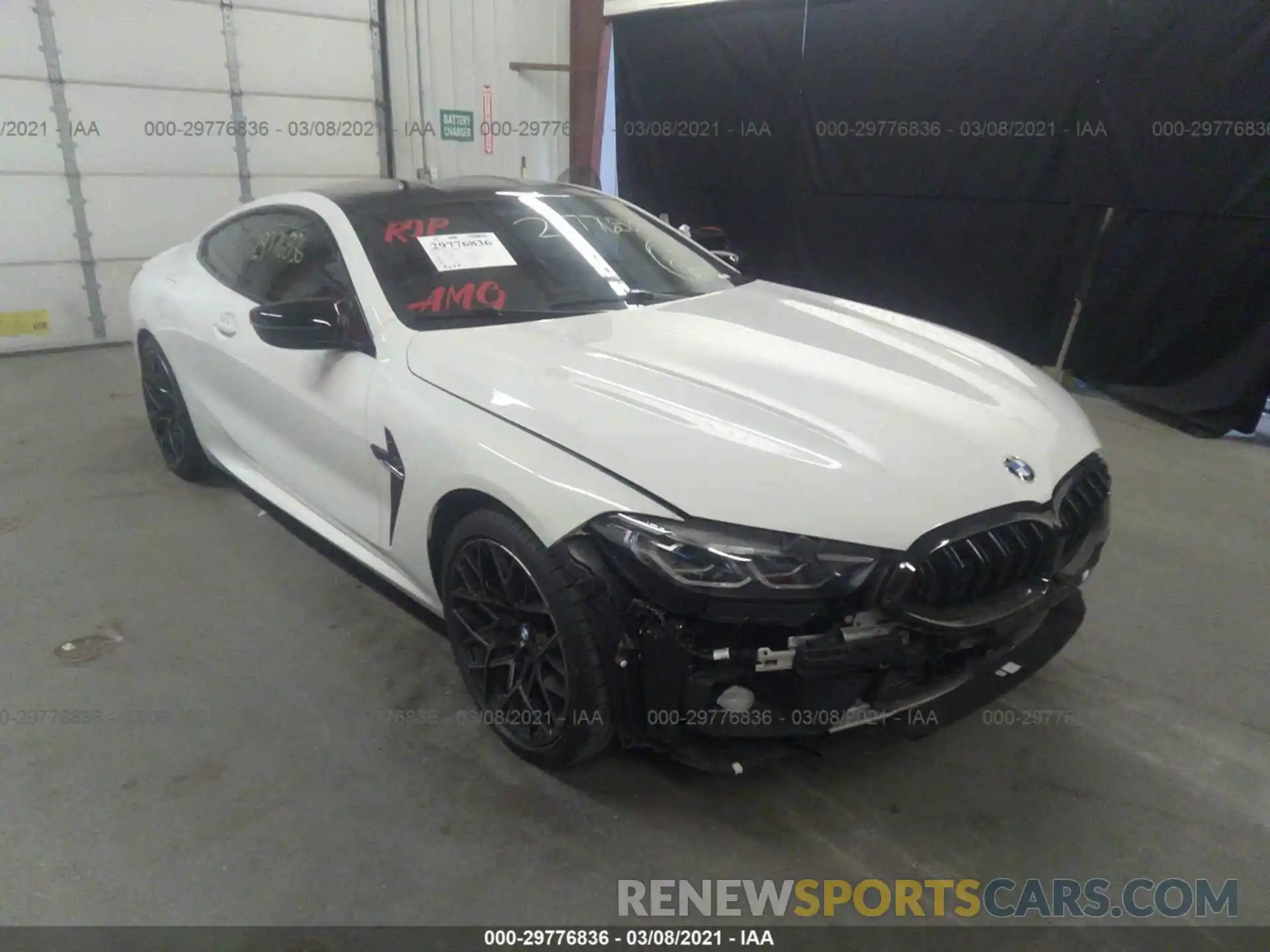 1 Photograph of a damaged car WBSAE0C00LBM08422 BMW M8 2020